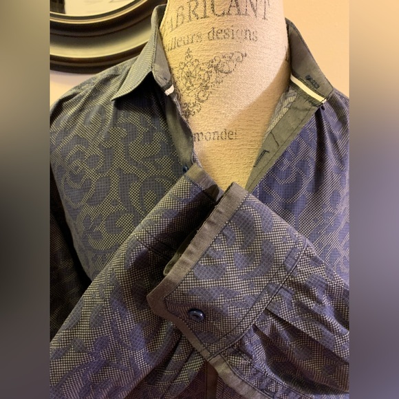 NWT EQUINOX WOVEN LONG SLEEVR BUTTON DOWN SHIRT. SHIRT TAIL HEM, - Picture 5 of 11